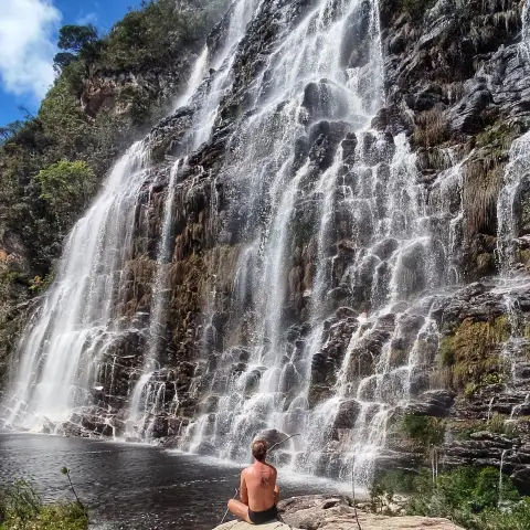 Cachoeira do Lajeado em Lapinha da Serra
